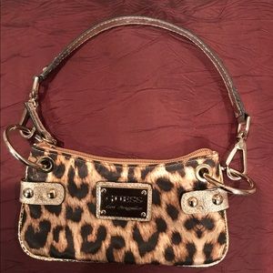 Guess leopard wristlet